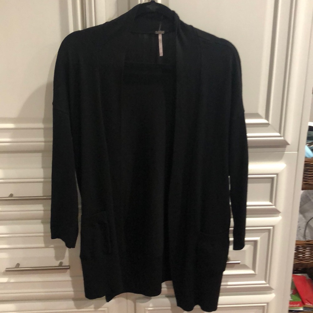 Black cardigan